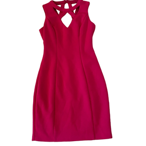 Guess pink bodycon lattice top dress, Sz 6